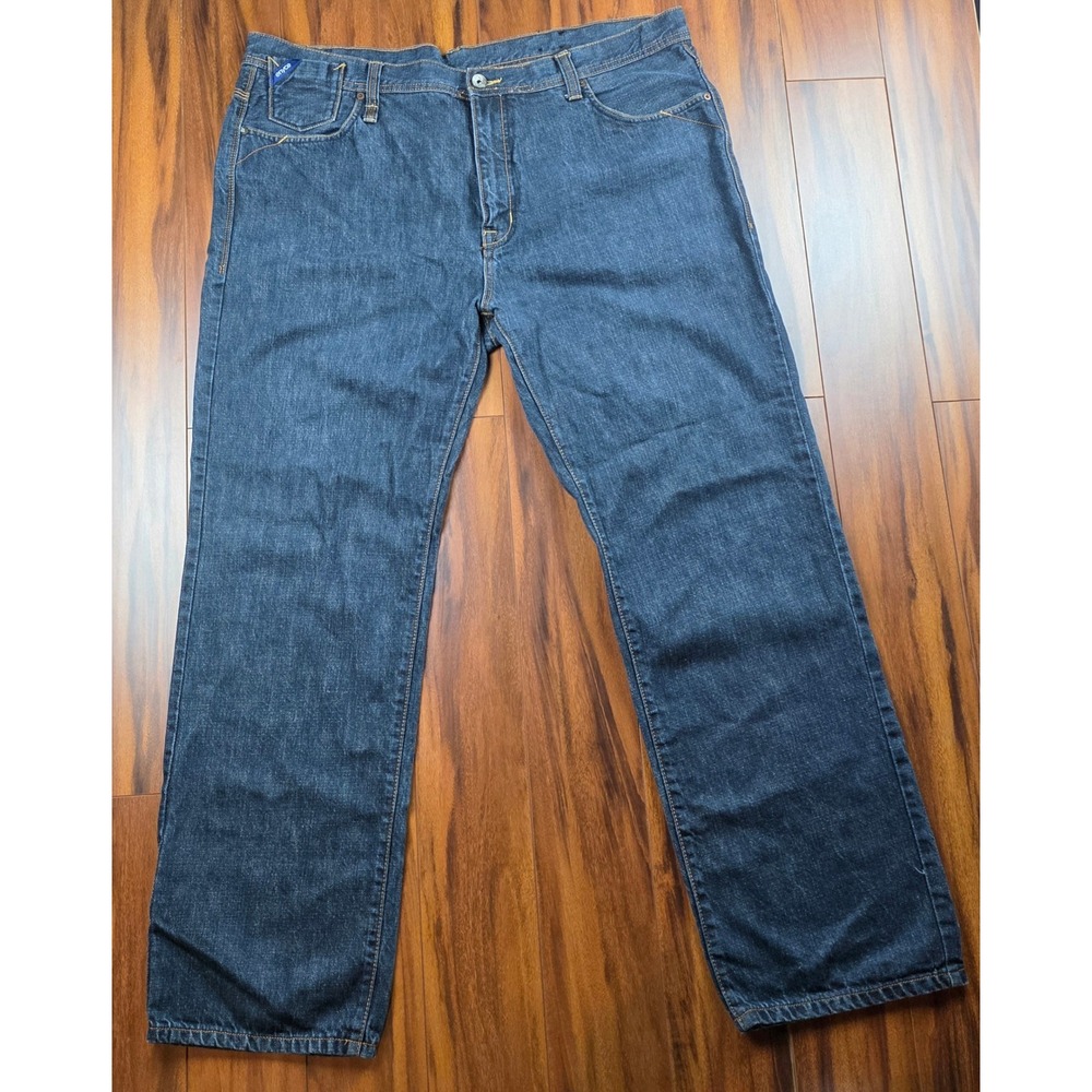 Enyce Mens Denim Jeans Dark Wash Baggy Y2K Streetwear Blue 44x34